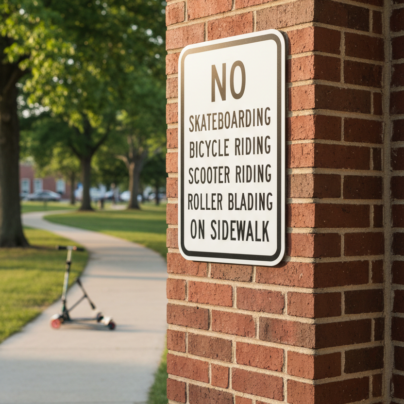 No Skateboarding Bicycle Riding Scooter Riding Roller - Image 2