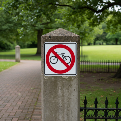 R5-6, No Bicycles Symbol