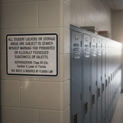 All Student Lockers Or Storage Areas Are Subject
