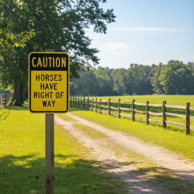 Caution Horses Have Right Of Way