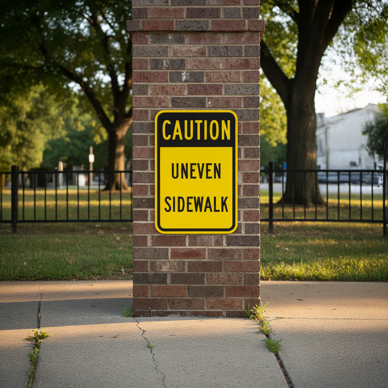 Caution Uneven Sidewalk - Image 2