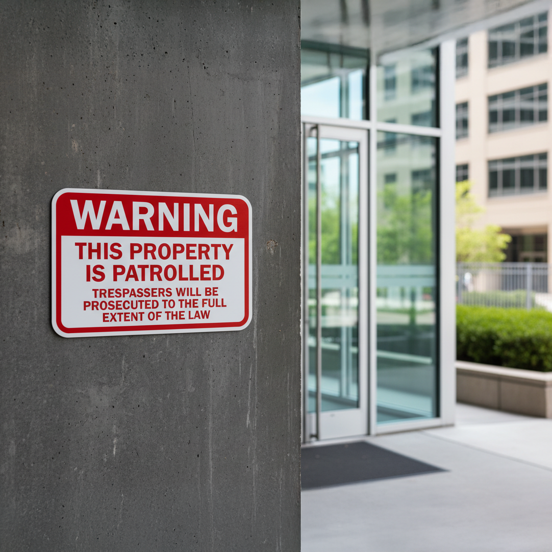 Warning This Property Is Patrolled Trespassers - Image 2