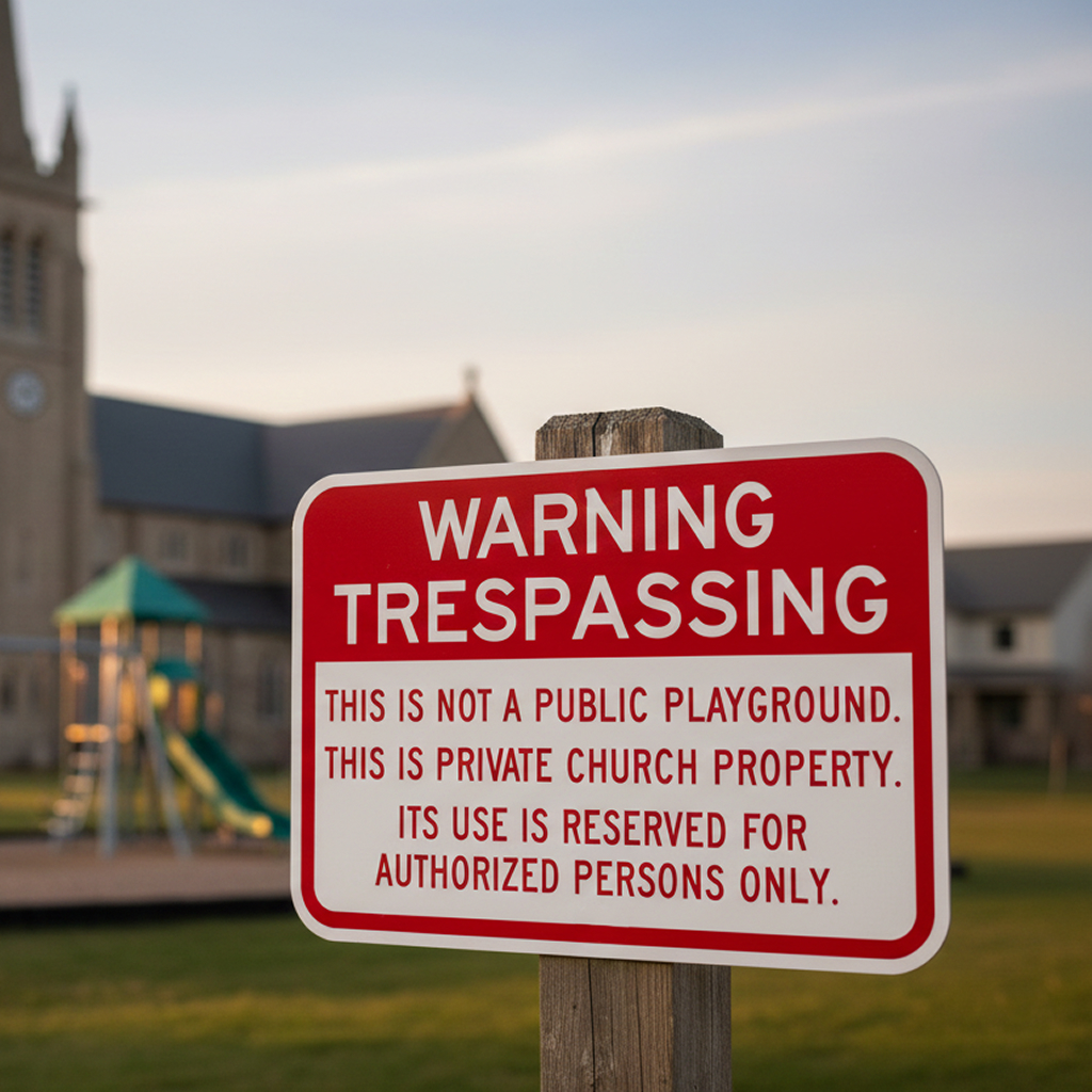 No Trespassing This Is Not A Public Playground.