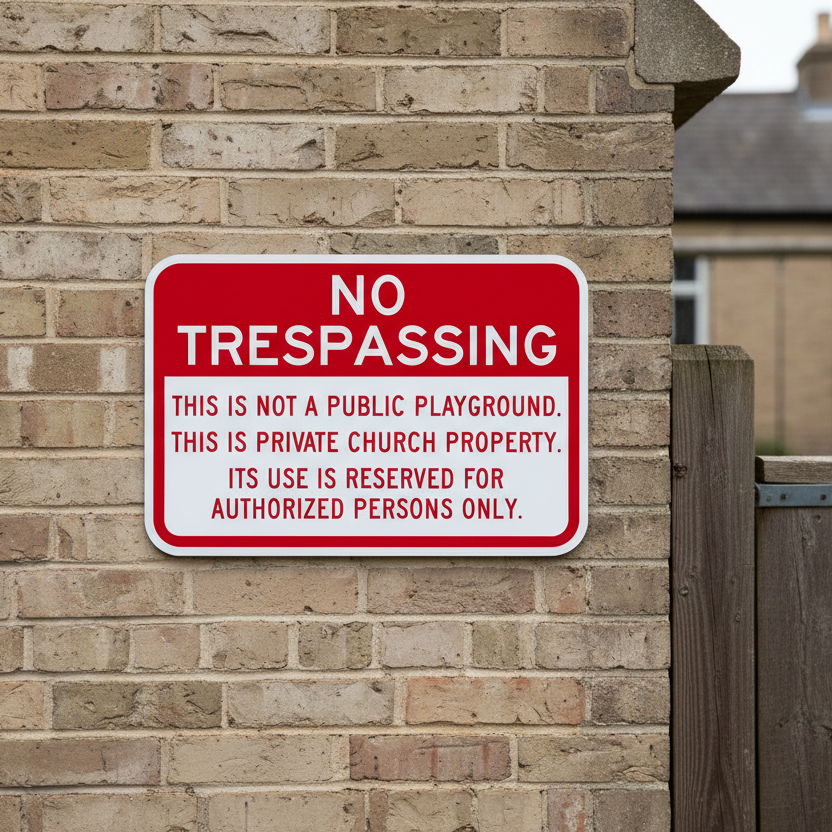 No Trespassing This Is Not A Public Playground. - Image 2