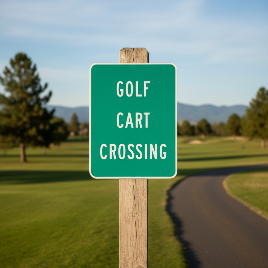 Golf Cart Crossing - Image 2