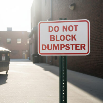 Do Not Block Dumpster