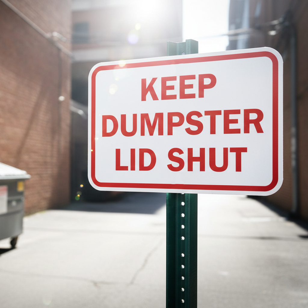 Keep Dumpster Lid Shut