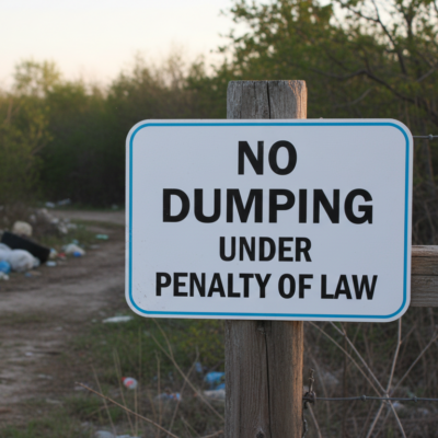 No Dumping Under Penalty Of Law