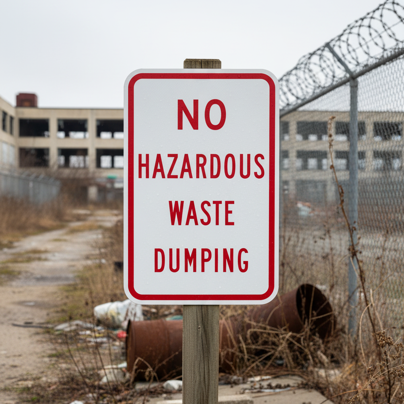 No Hazardous Waste Dumping