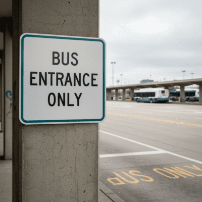 Bus Entrance Only