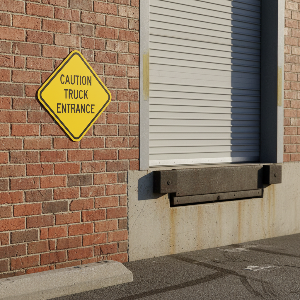 Caution Truck Entrance - Image 2
