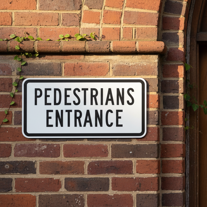 Pedestrians Entrance