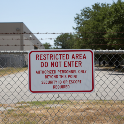 Restricted Area Do Not Enter Authorized