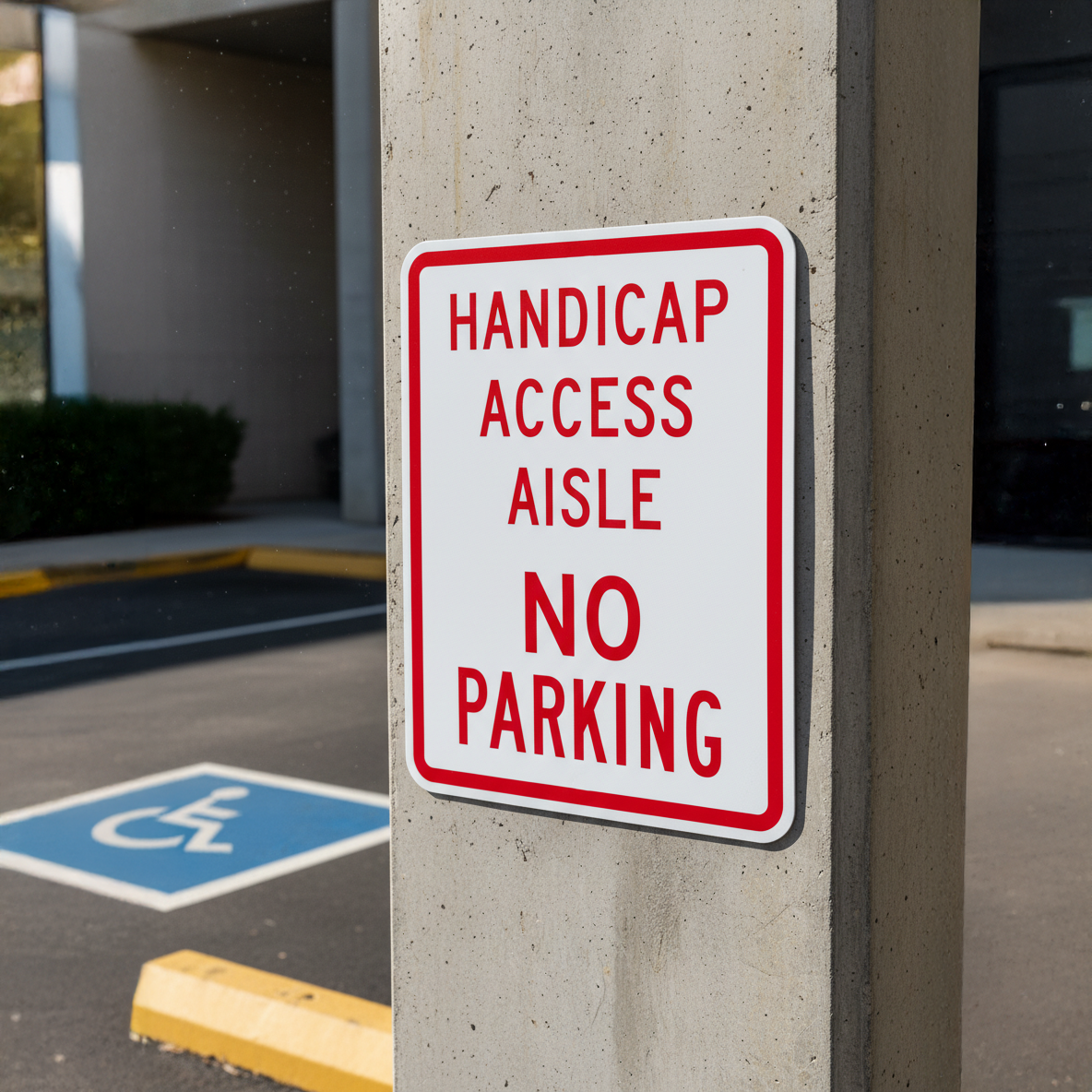 Handicap Access Aisle No Parking - Image 2