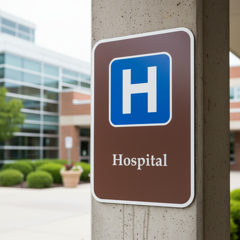 W,Blu/Brn Hospital (W/Sym)