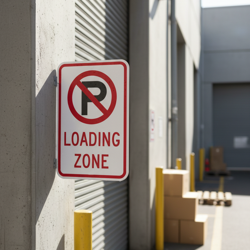 Loading Zone (No Parking Symbol)