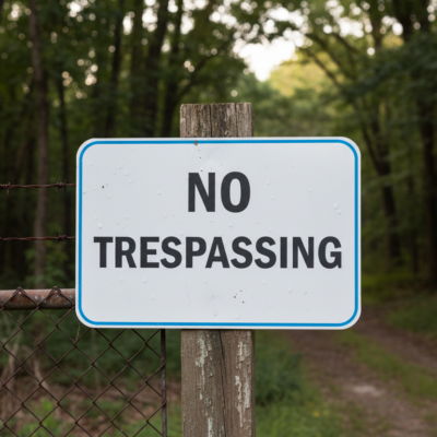 No Trespassing