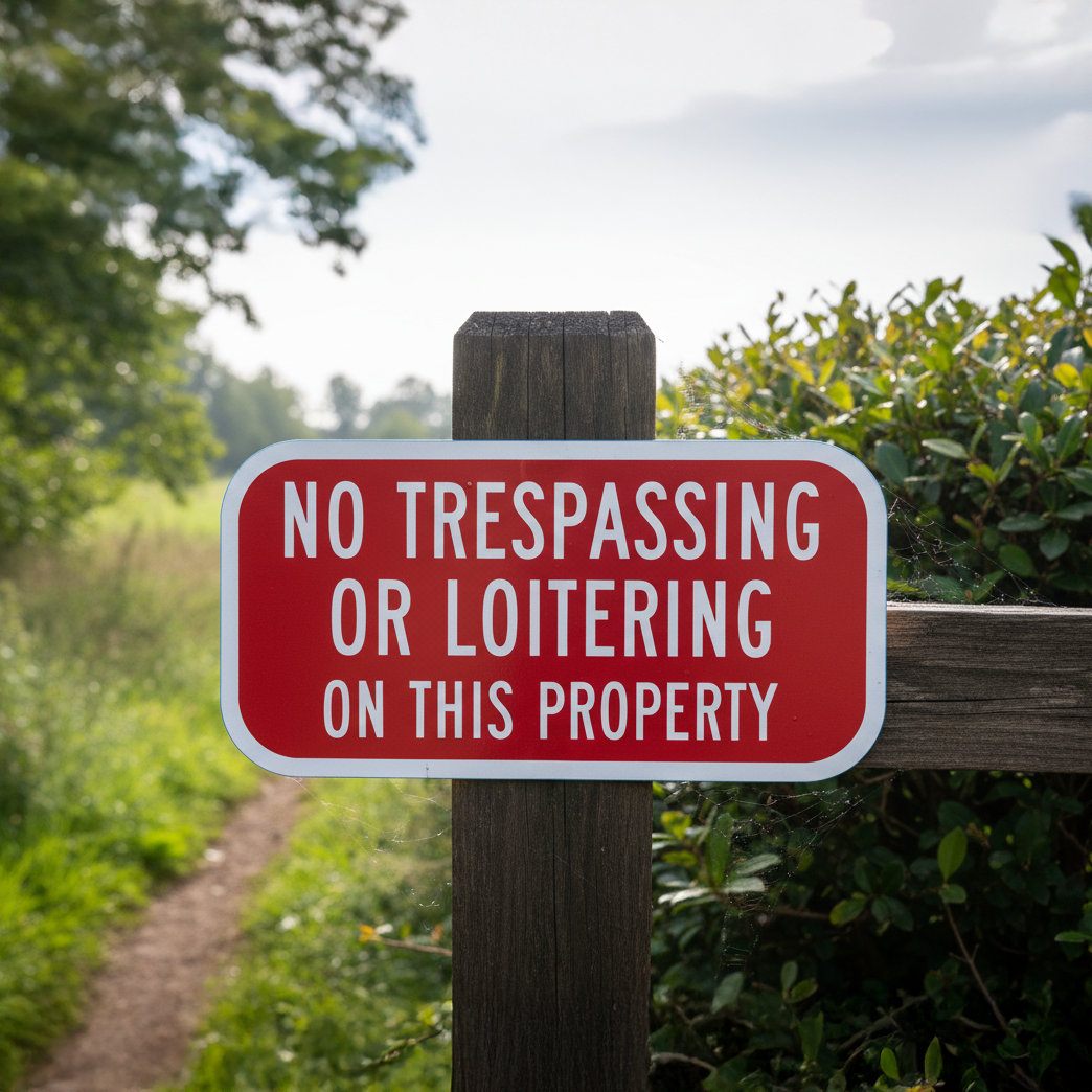 No Trespassing Or Loitering On This Property - Image 2