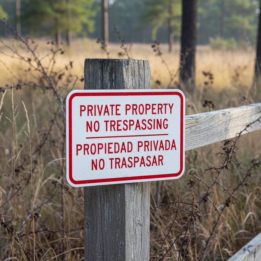 Private Property No Trespassing Propiedad Privada No