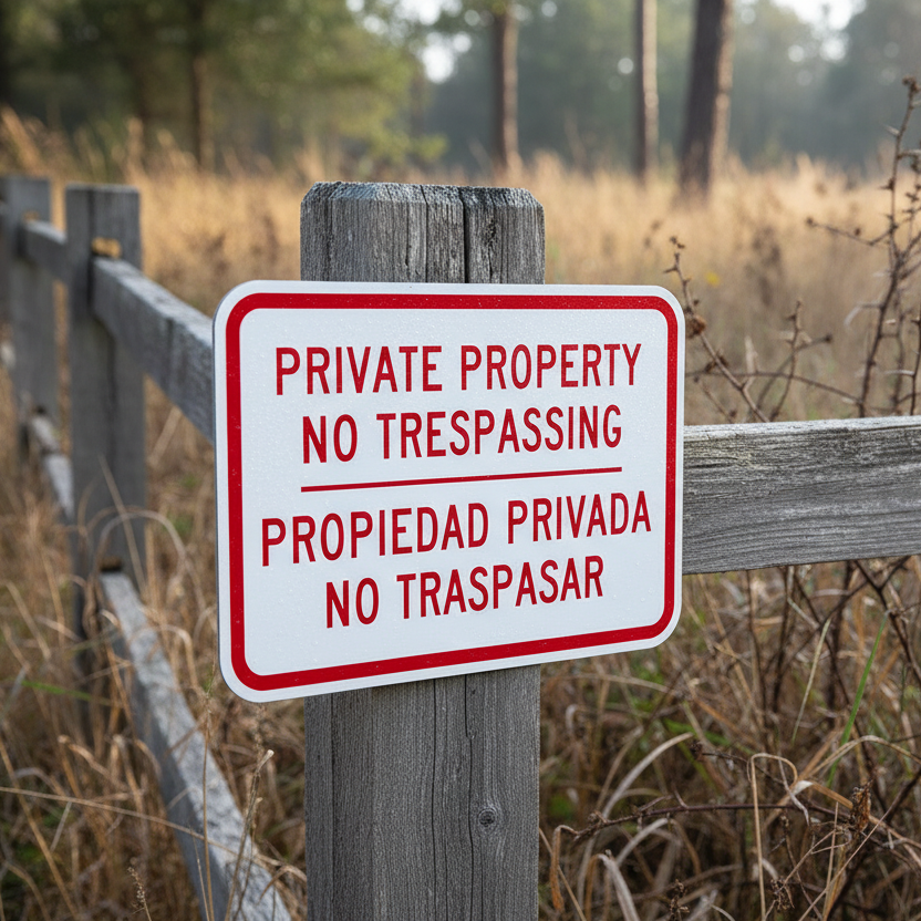 Private Property No Trespassing Propiedad Privada No - Image 2