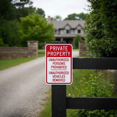 Private Property Unauthorized Persons Prohibited