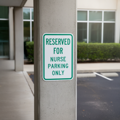 Reserved For Nurse Parking Only
