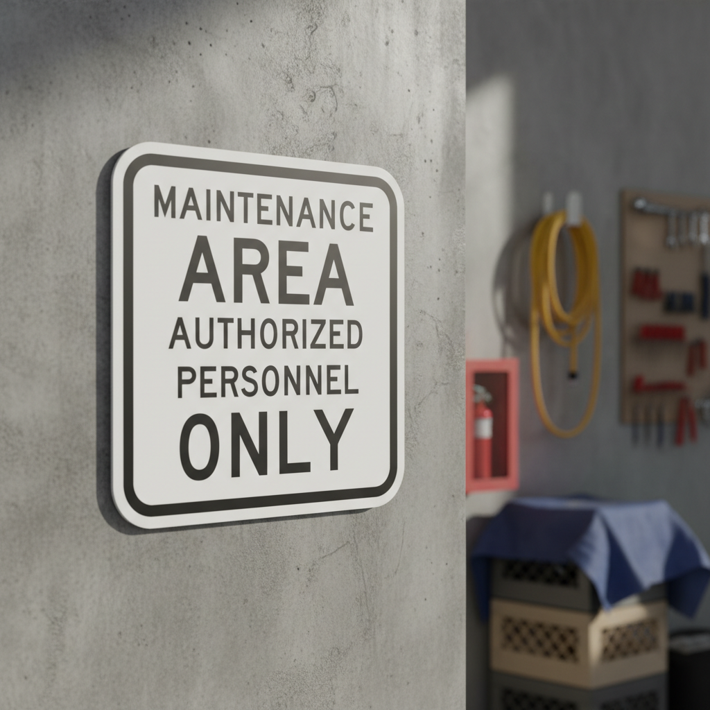 Maintenance Area Authorized Personnel Only - Image 2