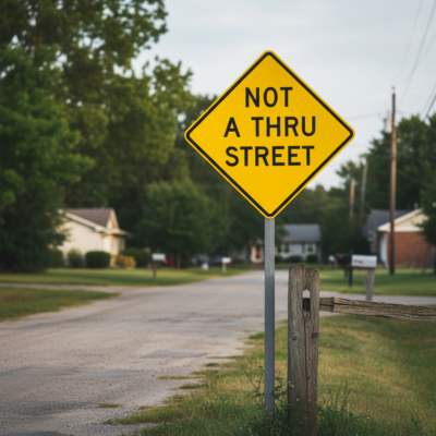 Not A Thru Street