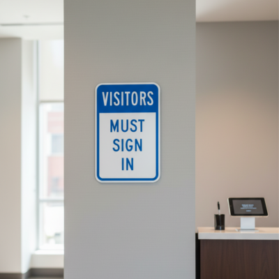 Visitors Must Sign In