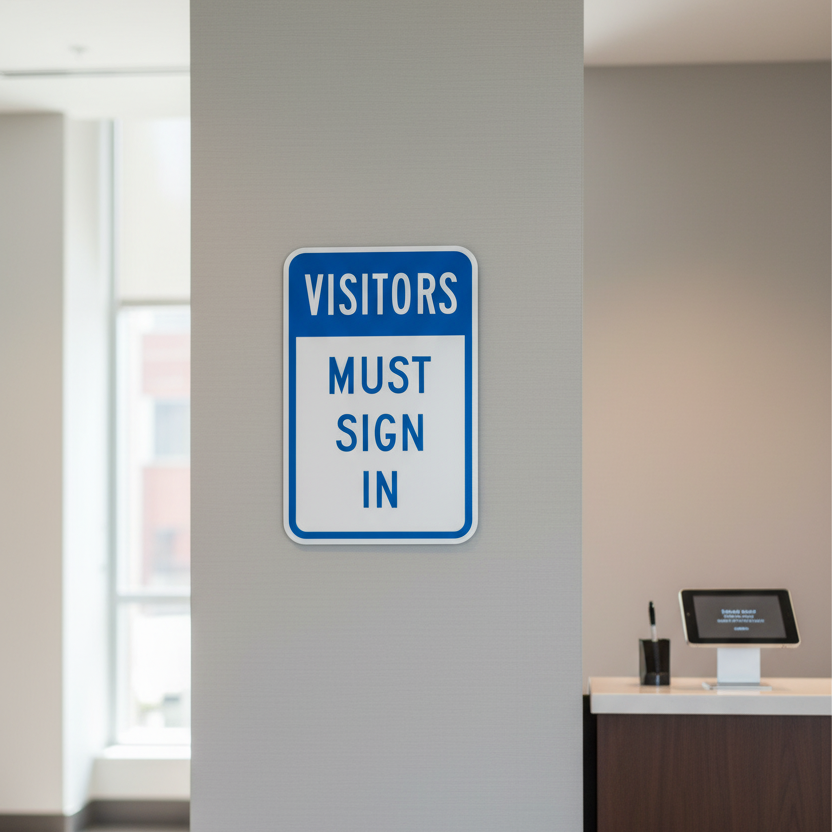Visitors Must Sign In