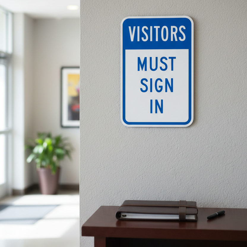 Visitors Must Sign In - Image 2