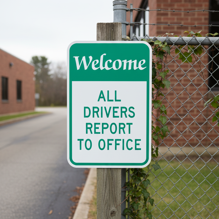 Welcome All Drivers Report To Office