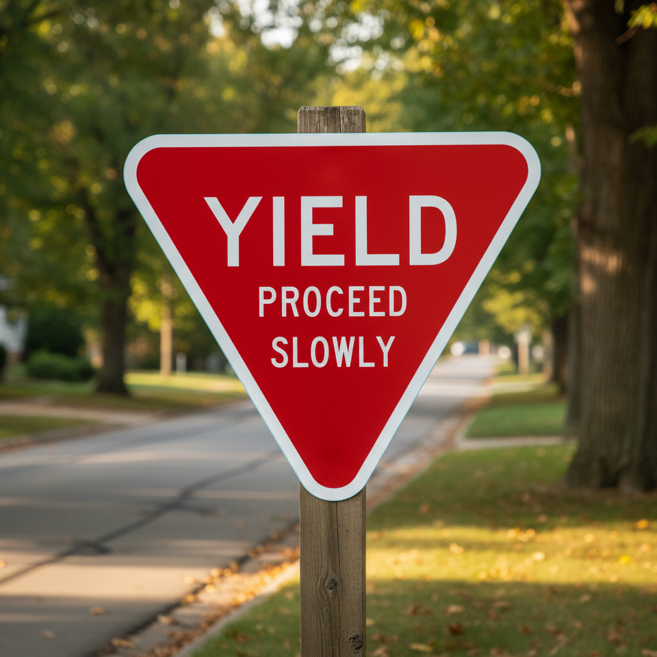 Yield Proceed Slowly - Image 2