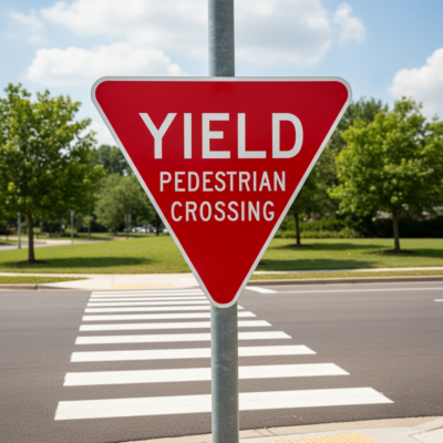 Yield Pedestrian Crossing