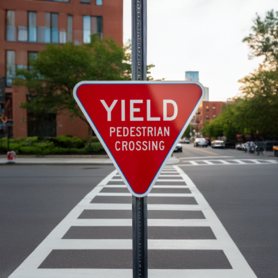 Yield Pedestrian Crossing