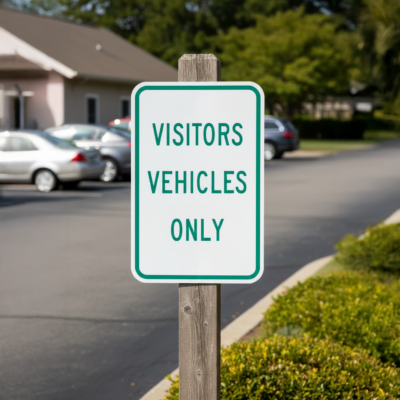 Visitors Vehicles Only