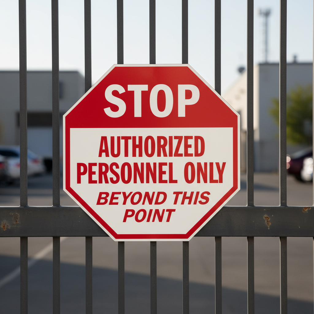 Stop Authorized Personnel Only Beyond This Point - Image 2