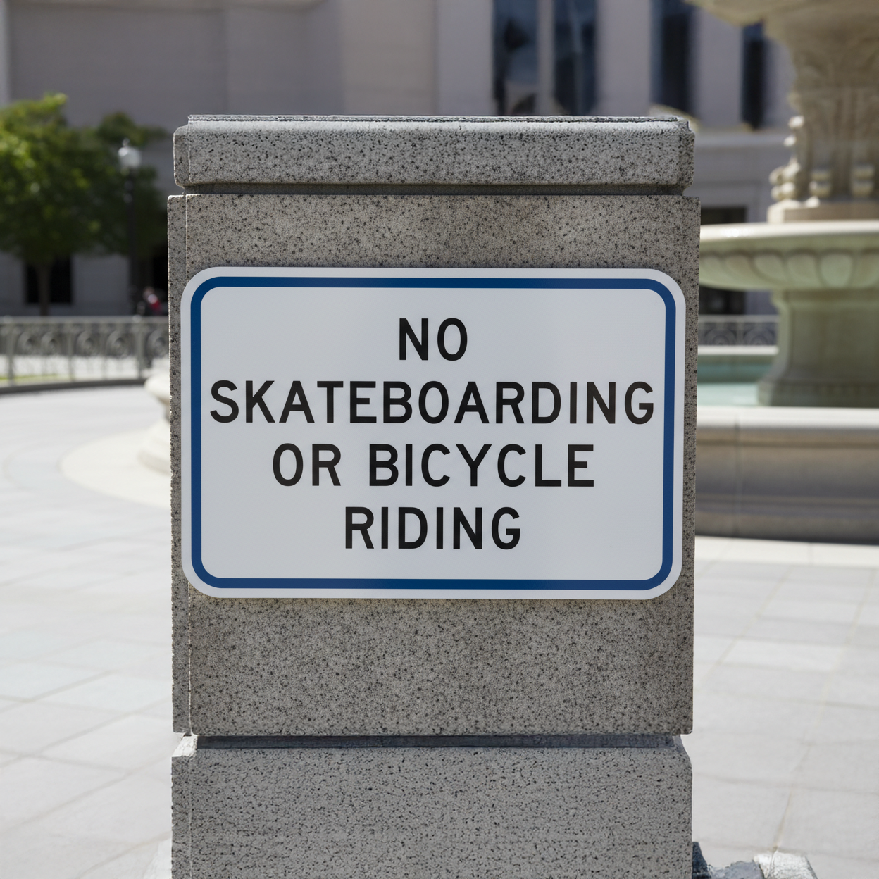No Skateboarding Or Bicycle Riding - Image 2