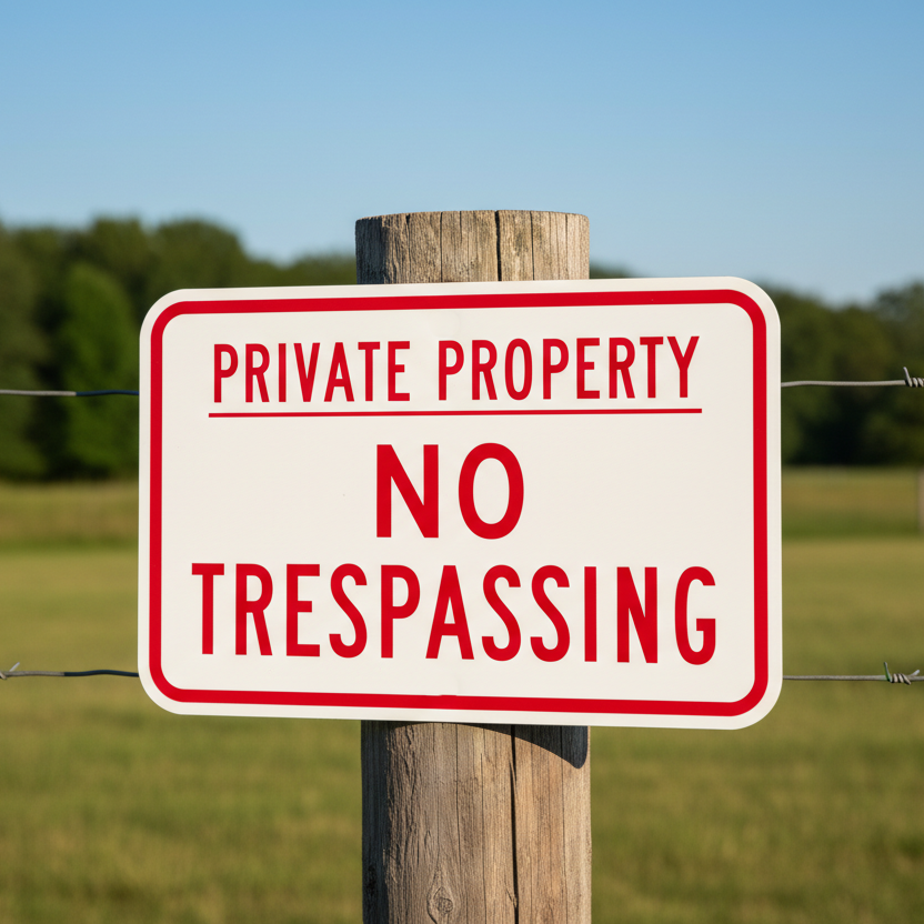 Private Property No Tresspassing - Image 2