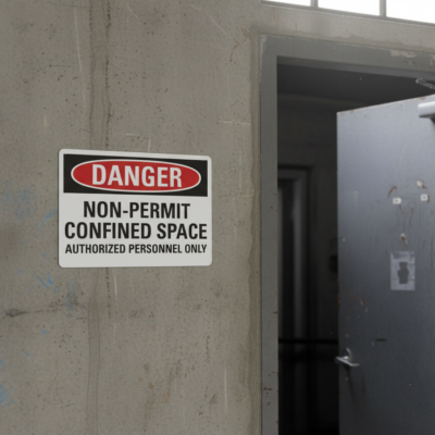 Danger Non-Permit Confined Space Authorized Personnel Only