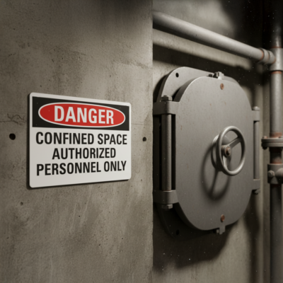 Danger Confined Space Authorized Personnel Only