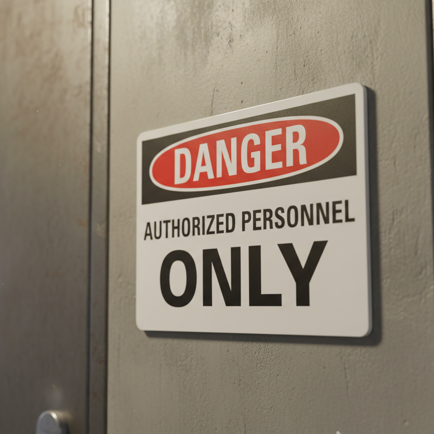 Danger Authorized Personnel Only - Image 2
