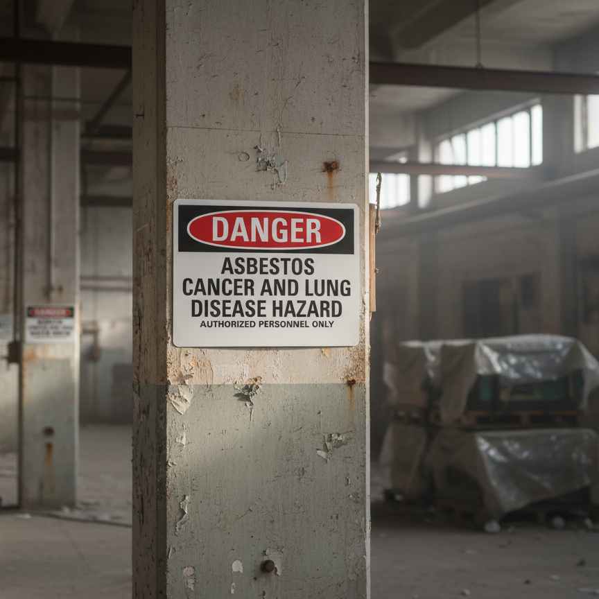 Danger Asbestos Cancer Lung Disease Hazard Authorized