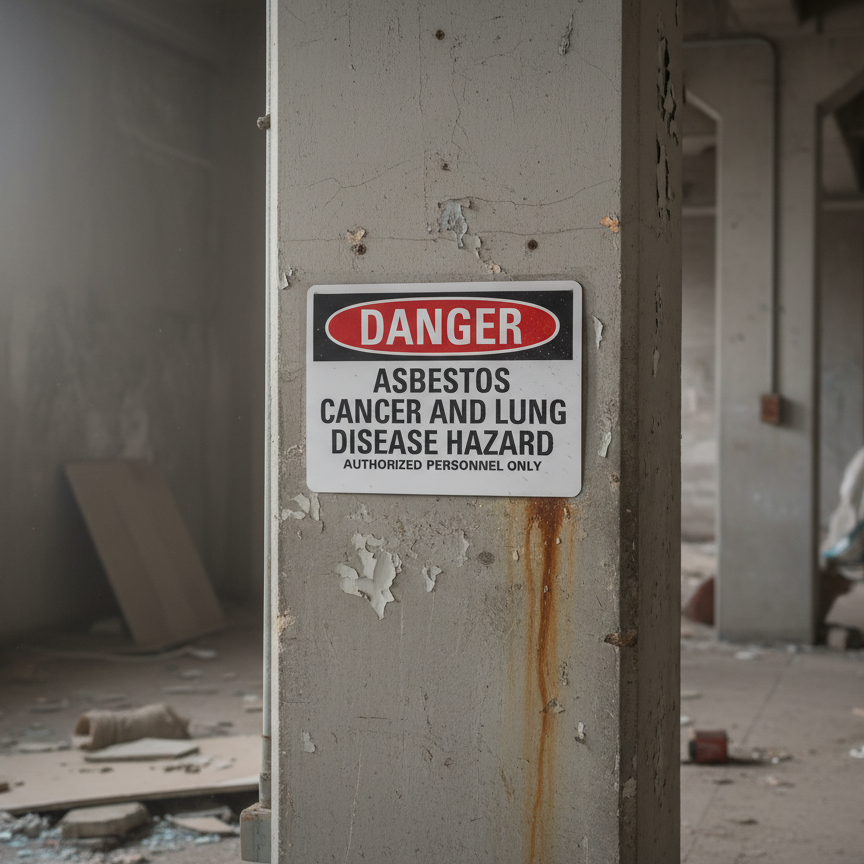 Danger Asbestos Cancer Lung Disease Hazard Authorized - Image 2