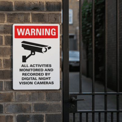 Warning All Activities Monitored And Recorded By Digital