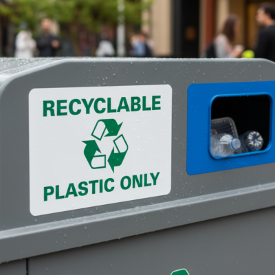 Recyclable Plastic Only (W/Sym)