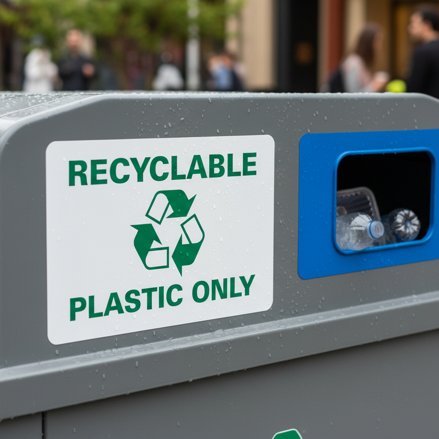 Recyclable Plastic Only (W/Sym)