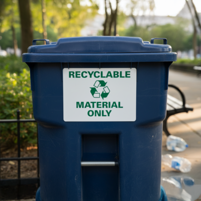 Recyclable Material Only (W/Sym)
