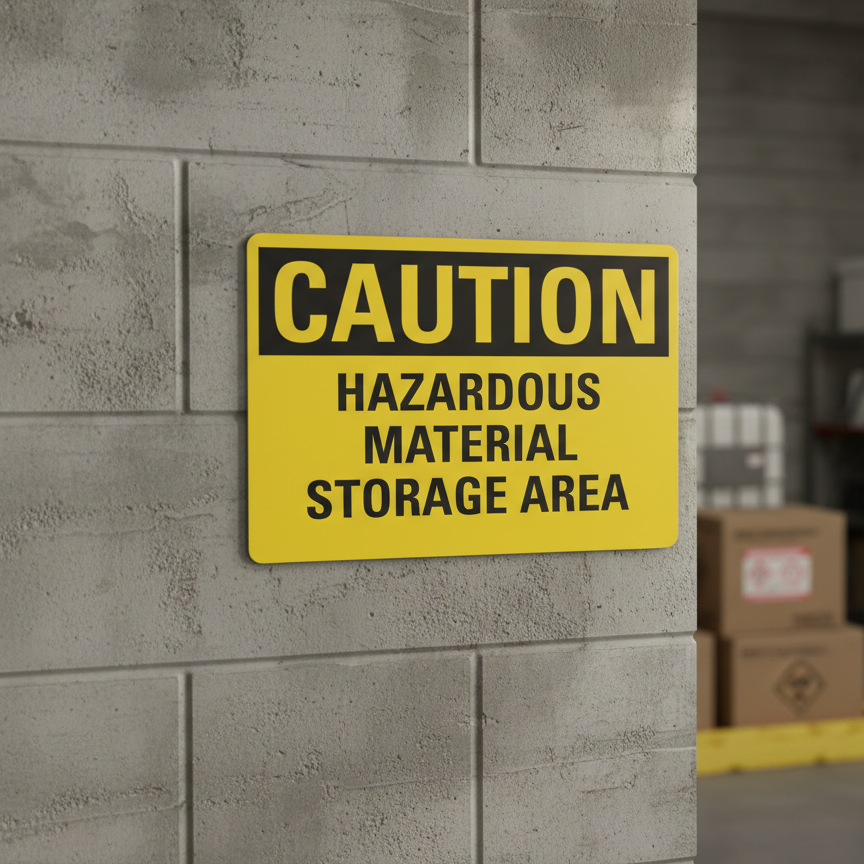 Caution Hazardous Material Storage Area - Image 2