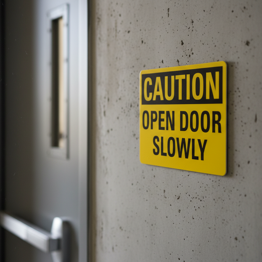 Caution Open Door Slowly - Image 2
